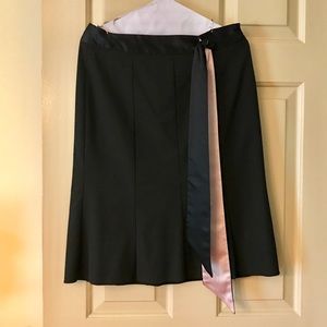 Black skirt with sash